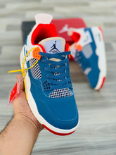 Nk Air Jordan 4 Blue/Orange